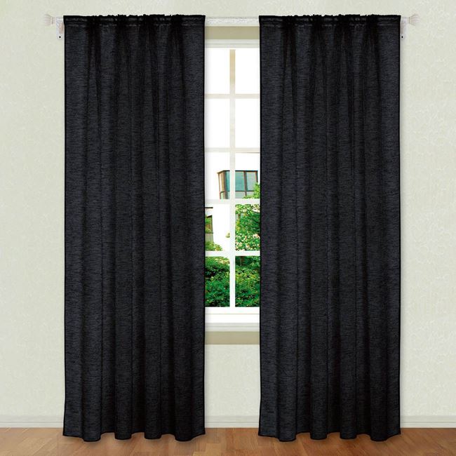 Set 2 x Perdea Neagra 140x260 cm