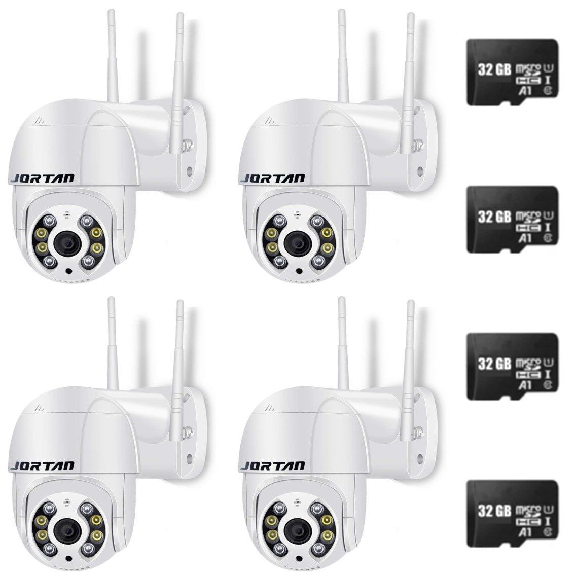 Set 4 x camera de supraveghere IP 360 WiFi