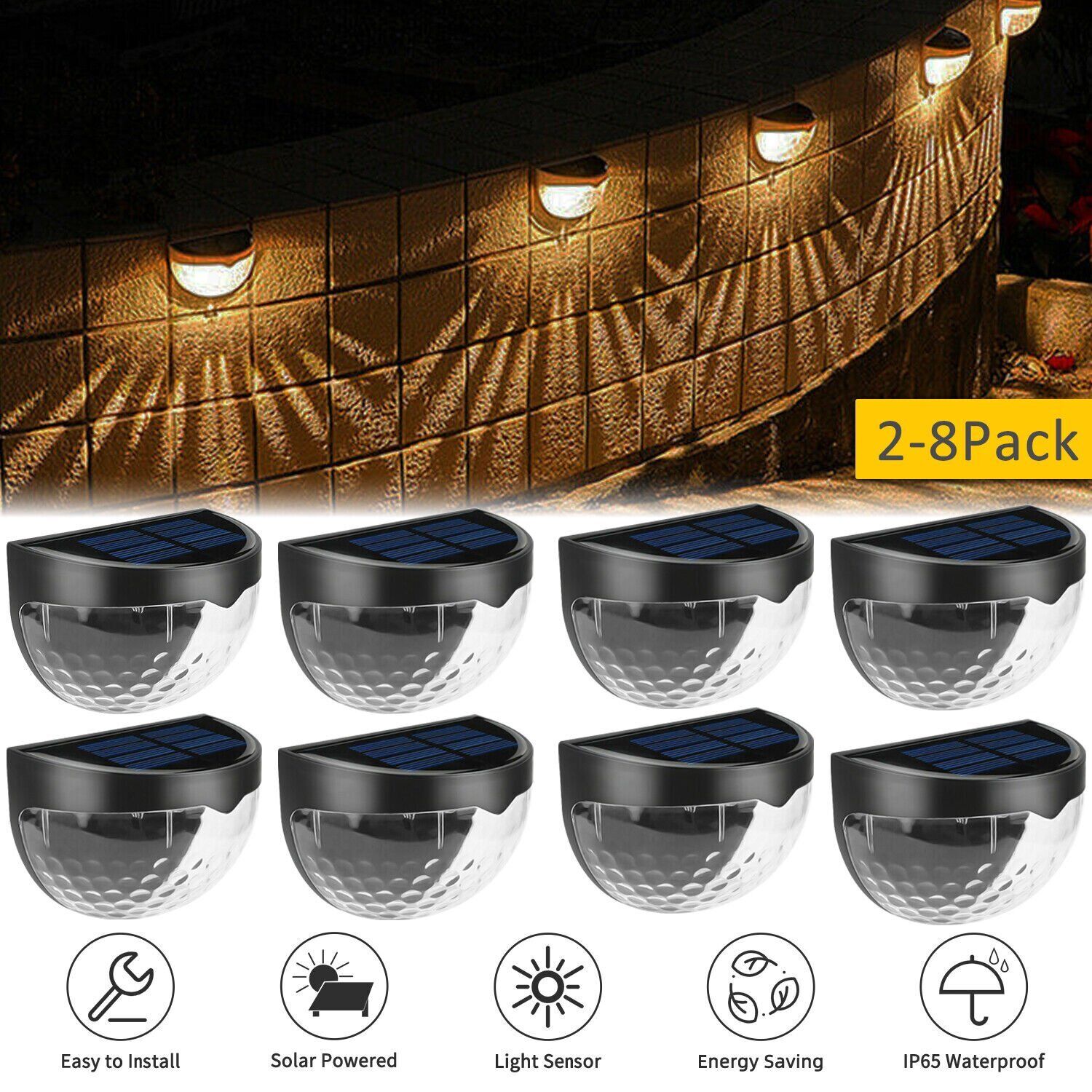 Set 8 x Lampa solara exterior