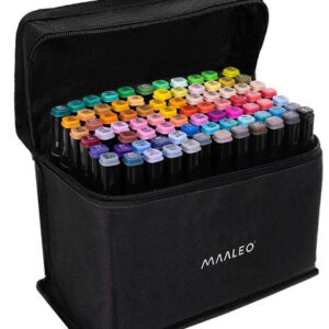 Set 80 markere cu capat dublu