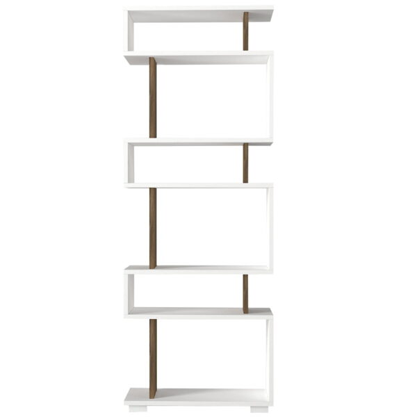 Biblioteca UnicUtil, Alb-Maro 19.5 x 60 x 163 cm - imagine 4