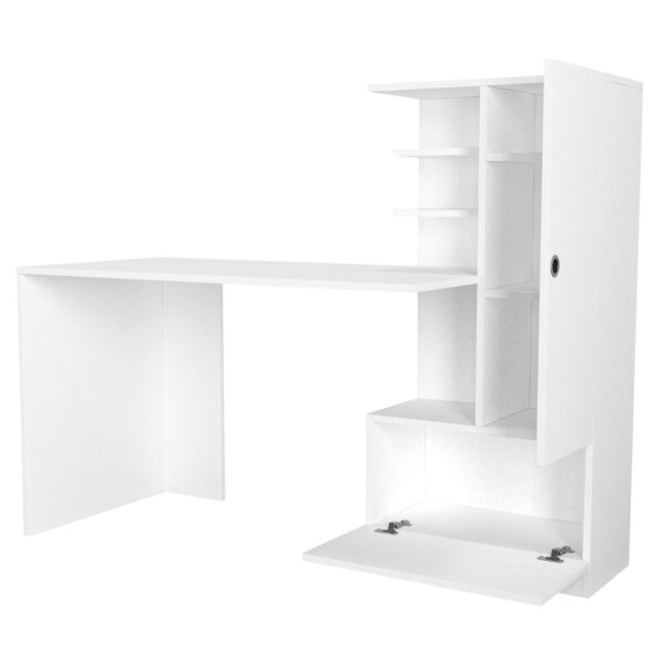 Birou, Smart Space, UnicUtil, 149.5 x 61.8 x 120 cm, Alb, UUDESK25 - imagine 7