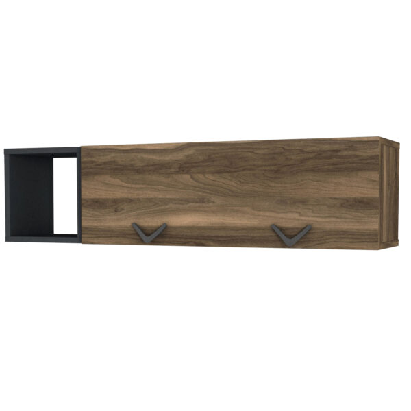Birou, Style Edge, UnicUtil, 120 x 60 x 143.5 cm, Gri Antracit & Maro , UUDESK09 - imagine 8