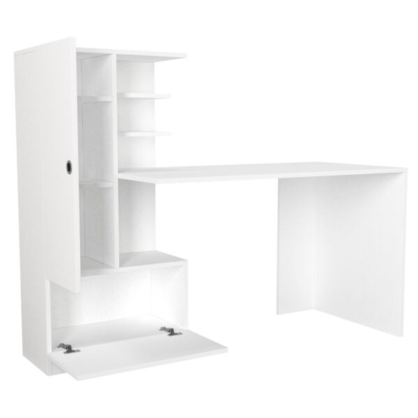 Birou, WhiteEdge Design, UnicUtil, 149.5 x 61.8 x 120 cm, Alb, UUDESK16 - imagine 7
