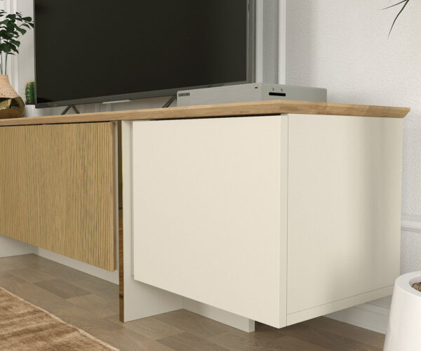 Comodă Tv Golden Edition, 180 X 45 X 35 cm, Maro-Auriu, UnicUtil - imagine 6