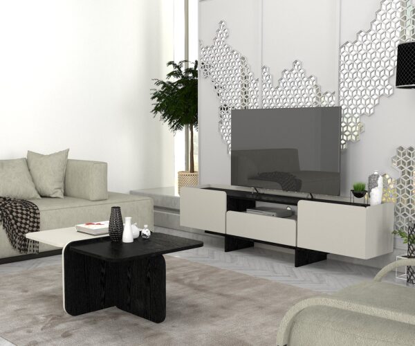Comodă televizor Minimalist Design, 183.6 x 39.2 x 49.2 cm, UnicUtil - imagine 5