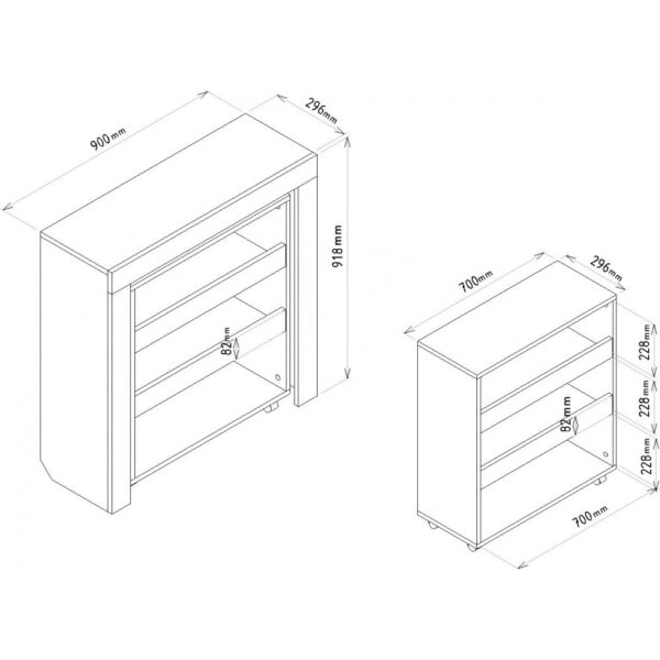 Dulap Oraganizator Bucatarie, Storage Master, UnicUtil, 90 x 29.6 x 91.6 cm, Alb, UUORG11 - imagine 7