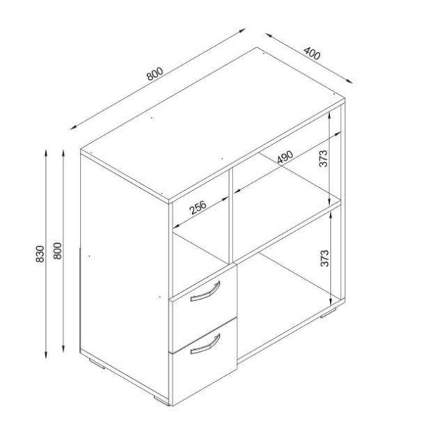Dulap Organizator Bucatarie, Microwave Stand, UnicUtil, 80 x 40 x 83 cm, Alb, UUORG10 - imagine 7