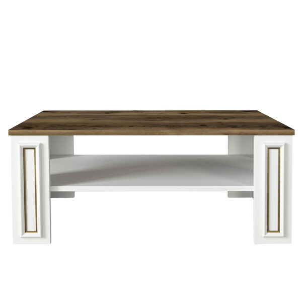 Masuta Cafea Unicutil Luxury, Alb Maro, 90 x 60 x 38 - imagine 5