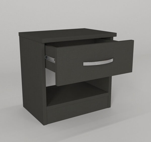 Noptiera UnicUtil cu un Sertar pentru depozitare, Gri Antracit 40 x 30 x 40 cm - imagine 5