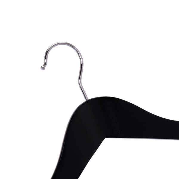 Umerase Tricouri din Lemn cu Umeri Lați și Design Modern, Negru, UUUM15 - imagine 4