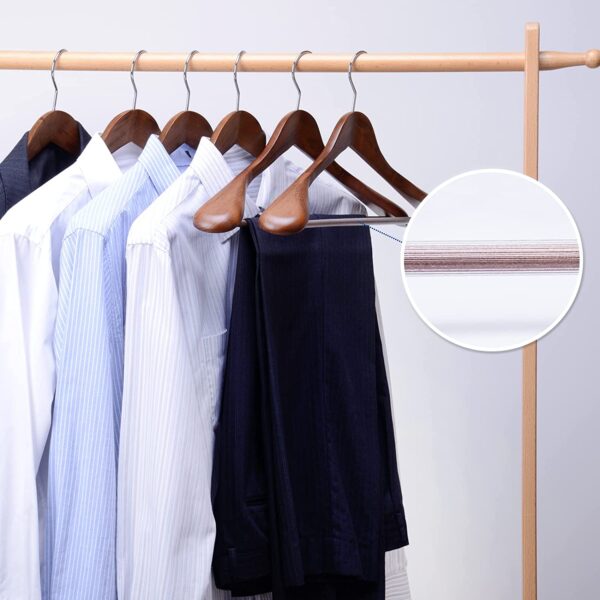 Umerase Tricouri din Lemn cu Umeri Lați și Design Modern, Vintage, UUUM16 - imagine 7