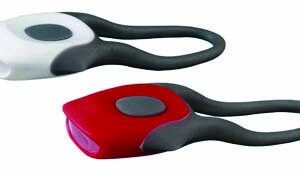 Set Far + Stop Silicon Twins 2 Led-uri 2 Functii Alb Rosu, Set Far+Stop