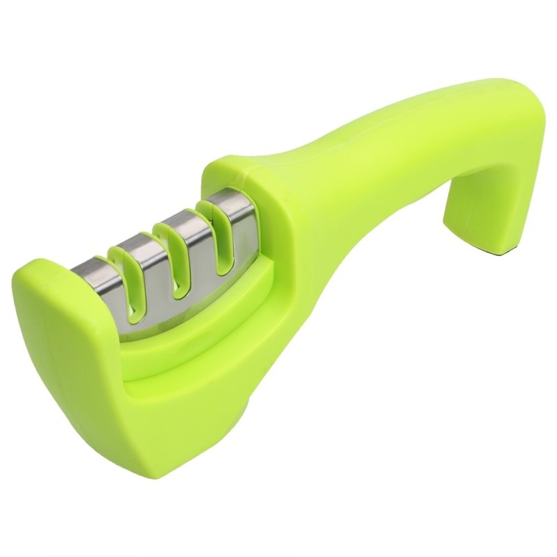 Aparat Pentru Ascutit Cutite Knife Grinder cu Maner Anti Alunecare 3 Nivele Verde, Smart home – ofertă, preț și specificații