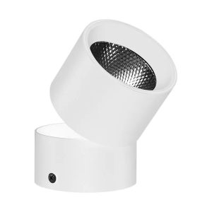 Aplica LED Techstar&reg; AP, Putere 10W, Culoare Lumina 4500K, Diametru 7.8cm, CRI 80+, Corp Aluminiu, Reglabil 90&deg;, Alb, Iluminat interior