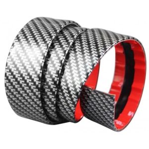 Banda Protectie Design Pentru Usa, Prag, Bara Tuning Auto Interior/Exterior Universala din Cauciuc Model Fibra de Carbon 2.5M, Accesorii tuning auto – ofertă, preț și specificații