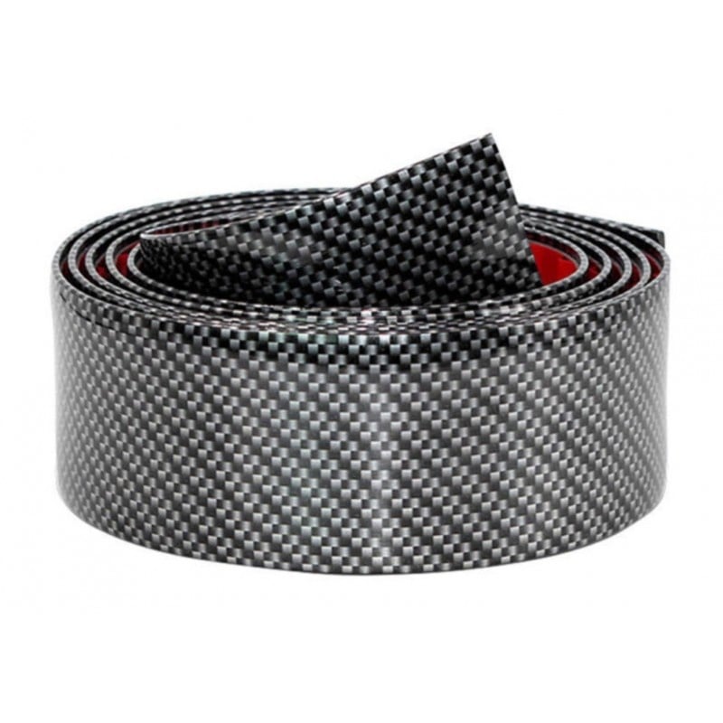 Banda Protectie Design Pentru Usa, Prag, Bara Tuning Auto Interior/Exterior Universala din Cauciuc Model Fibra de Carbon 2.5M, Accesorii tuning auto - imagine 7