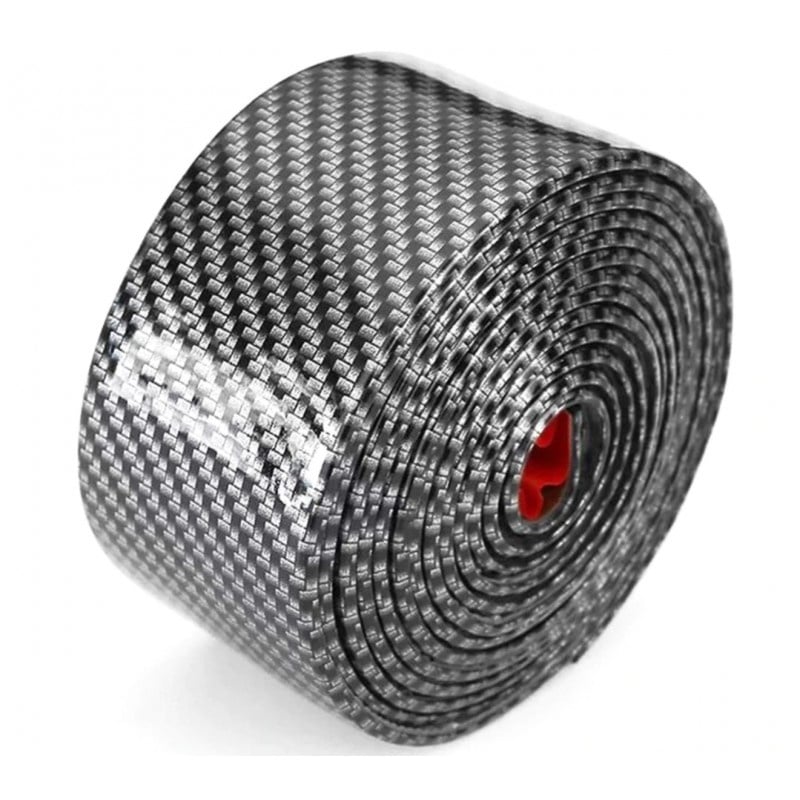 Banda Protectie Design Pentru Usa, Prag, Bara Tuning Auto Interior/Exterior Universala din Cauciuc Model Fibra de Carbon 2.5M, Accesorii tuning auto - imagine 8