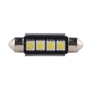 Bec Led Auto Techstar® Festoon, 4 LED, Alb Rece, 6000K, 12V, 150 lm, 41mm, Lumini LED auto