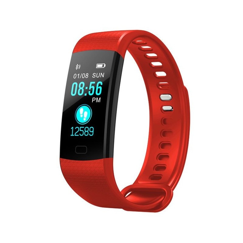Bratara Smart Fitness Sport Y5 Rosu Bluetooth 4.0 Waterproof cu Monitorizare Somn