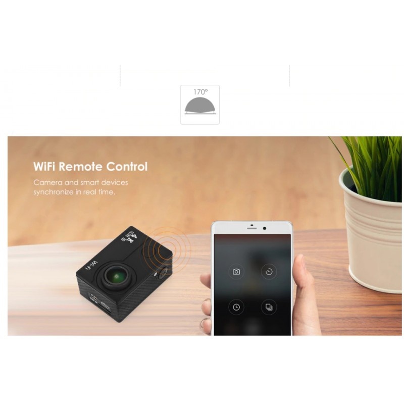 Camera Sport ActionCam SJ9000 UltraHD 4K @ 30fps WiFi 16.0MP Black Pachet Complet cu Accesorii, Auto - Moto - imagine 8