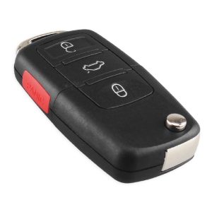 Carcasa Cheie Auto Techstar® Volkswagen Golf, Polo, Passat, Touran, Transporter, EOS, 4 Butoane, Chei auto aftermarket – ofertă, preț și specificații