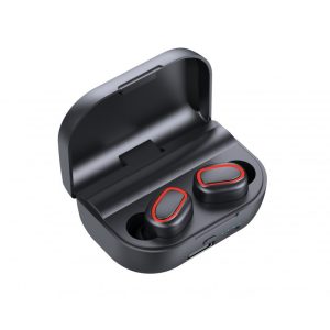 Casti Smart Techstar® TWS S10 , Wireless, Bluetooth V5.0, HD Audio, Touch, IPX6, iOS, Android, 1500mAh, Negru, Casti