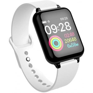 Ceas Smartwatch B57 Waterproof IP65, Fitness Tracker Unisex, Monitorizare Puls, Bluetooth, SIM, Alb, Ceasuri si bratari smart – ofertă, preț și specificații