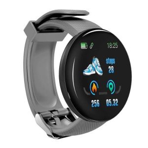 Ceas Smartwatch Techstar® D18, 1.3inch OLED, Bluetooth 4.0, Monitorizare Tensiune, Puls, Oxigenarea Sangelui, Waterproof IP65, Gri, Ceasuri si bratari smart – ofertă, preț și specificații