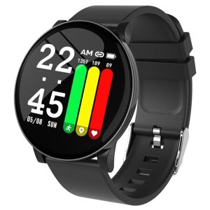 Ceas Smartwatch Techstar® W8 Negru, 1.3 inch IPS, Monitorizare Cardiaca, Tensiune. Oxigenare, Sedentary, Bluetooth, IP65, Ceasuri si bratari smart – ofertă, preț și specificații