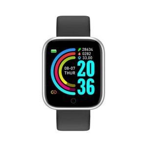 Ceas Smartwatch Techstar® Y68, 1.30 inch IPS, Bluetooth 4.0, Monitorizare Puls, Tensiune, Alerte Sedentarism, Hidratare, Argintiu, Ceasuri si bratari smart – ofertă, preț și specificații