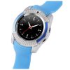 Ceas Smartwatch V8 Albastru HandsFree Bluetooth 3.0 Micro SIM Android Camera 1.3MP, Ceasuri si bratari smart - imagine 3