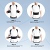 Corector Postura Ham Negru Techstar® Indreptare Spate M Coloana Umeri Negru, Aparate de intretinere si ingrijire - imagine 6