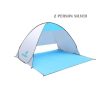 Cort Pentru Plaja Argintiu Anti-UV Tip Pop-up cu Deschidere in Spate pentru 2 Persoane Marime 200x120x130cm, Alte categorii - imagine 5