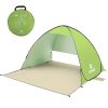 Cort Pentru Plaja Verde Deschis Anti-UV Tip Pop-up cu Deschidere in Spate Pentru 2 Persoane Marime 200x120x130cm, Alte categorii - imagine 4
