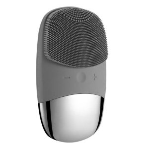 Dispozitiv Masaj, Curatare si Ingrijire Faciala Techstar® SC203, Hipoalergenic, Curatare Ten in Profunzime, Masaj, Perie, 5 Trepte, Gri, Aparate de intretinere si ingrijire