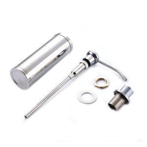 Dozator de Sapun Lichid Argintiu Y17 250ml pentru Baie/Bucatarie