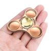 Fidget Spinner Metalic Aluminiu Glow Culoare Auriu, Alte categorii - imagine 3