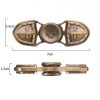 Fidget Spinner Techstar® cu design Vintage Armura Gold din material Aluminiu de cea mai buna calitate, Alte categorii - imagine 4
