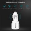 Incarcator Auto Dual 2 USB Techstar® Qualcomm Quick Charge 3.0 Adaptor 9V 2A Bricheta Alb, Auto - Moto - imagine 6
