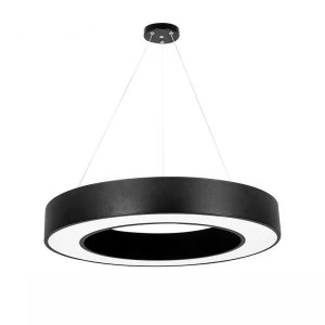 Lustra LED Techstar® Design, Cerc, 40W, Design Modern, Carcasa Metalica, Inaltime Reglabila, Protectie Insecte, CRI 80, 6500K, Alb Rece, Neagra, Iluminat interior – ofertă, preț și specificații