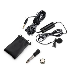 Microfon Lavaliera cu Prindere pt Smartphone si DSLR