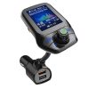 Modulator Auto Transmitator FM Techstar® T43 Bluetooth 4.0 AUX USB QC3.0 Display Color 1.8" MP3 Player Android iOS, Auto - Moto – ofertă, preț și specificații