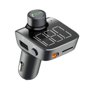 Modulator FM Techstar® T15, Wireless, Bluetooth 5.0, Microfon Integrat, Quick Charge, Slot MicroSD, AUX IN, Voltaj Baterie, Auto - Moto – ofertă, preț și specificații