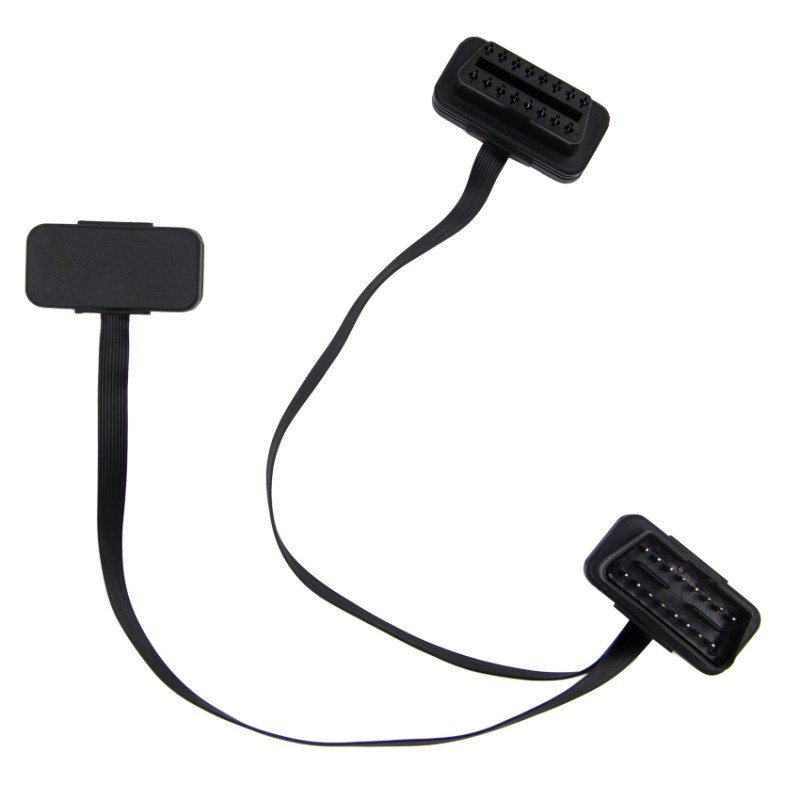 Prelungitor Cablu Techstar®, Adaptor Auto 2 in 1 la OBD2 16 Pin, 30cm, Testere diagnoza si reparatii auto - imagine 11