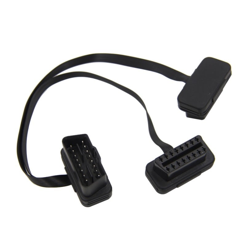 Prelungitor Cablu Techstar®, Adaptor Auto 2 in 1 la OBD2 16 Pin, 30cm, Testere diagnoza si reparatii auto - imagine 12