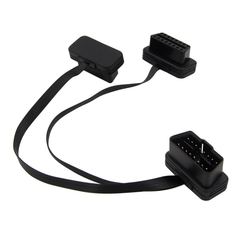 Prelungitor Cablu Techstar®, Adaptor Auto 2 in 1 la OBD2 16 Pin, 30cm, Testere diagnoza si reparatii auto - imagine 8