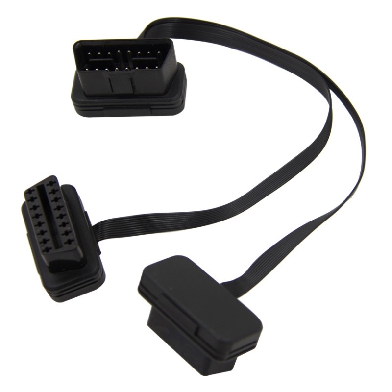 Prelungitor Cablu Techstar®, Adaptor Auto 2 in 1 la OBD2 16 Pin, 30cm, Testere diagnoza si reparatii auto - imagine 9