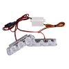 Set 2 Bucati 3 Leduri 6W Lumini Avertizare, Stroboscop Pentru Autoturisme si Motociclete, Lumini LED auto - imagine 5