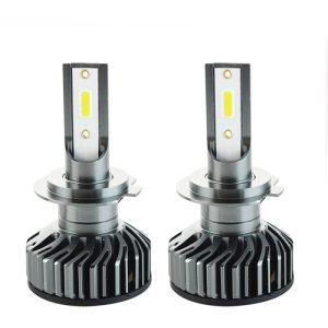 Set 2 LED-uri Auto Techstar® P1, H7, 36w, 4000 Lumeni, 6500K, AUTO, 12-24 Volti, DOB, Canbus, Miez Cupru, Radiator Aluminiu, Lumini LED auto
